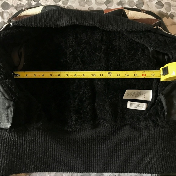 Coach 1941 shearling leather patchwork bomber jacket - Picture 8 of 10